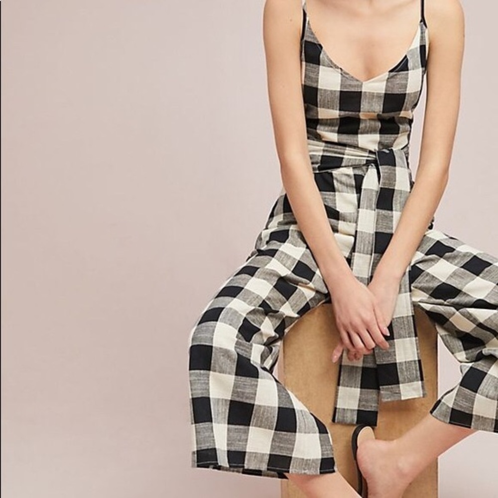 Anthropologie Tie-Waist Jumpsuit